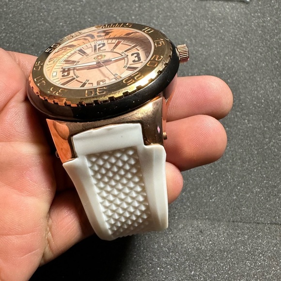 Louis Richard Pendragon Men's Watch, Rose Gold Face NO.9677 Working New Battery - Picture 4 of 7